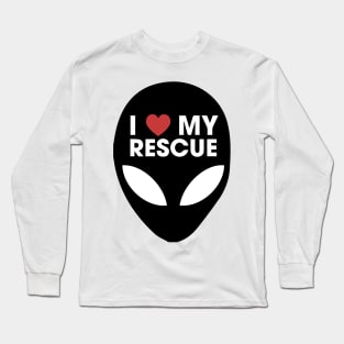 I Love my Rescue Alien Long Sleeve T-Shirt